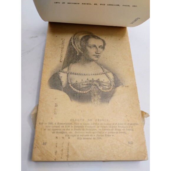 24 Antique "Portraits Historiques" 24 Cartes Postales Detachable ND Traceable - Picture 6 of 13